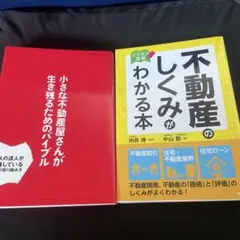 ２冊◼️小さな不動産屋さんが生き残るためのバイブル　不動産のしくみ　美品