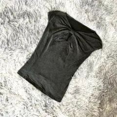 未使用級　ノースリーブカットソー　トップス　シンプル カジュアル　ねじりデザイン