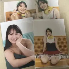 福井梨莉華 【L版2枚組】ランダムブロマイドセット（全18種）うち4種