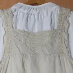 ネストローブ レース×リネンキャミソール