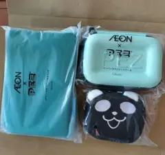 AEON x PEZ グラニフ　ブラックパンダ　ナツパンダ　3点セット