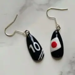 【サッカーピアス】ハンドメイド ネイルチップ ピアス