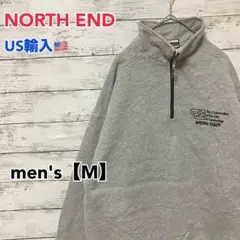 ●F724【US輸入】ノースエンド スウェットシャツ グレー系 men's【M】