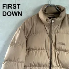 FIRST DOWN ダウンジャケット ベージュ Mサイズ 美品