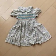 夏物お値下げ❗️花柄ワンピース　100 リバティ