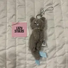 Lazy Styles マスコットキーリング　グレー　レイジースタイルズ
