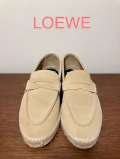 LOEWE ロエベ エスパドリーユ スエード カーキ レディース39サイズ