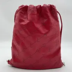 【極美品】Stella McCartney リュック ドローストリング レッド