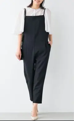 <MICA&DEAL> サロペット　オールインワン　ブラック　36 M