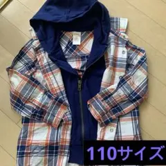 GYMBOREE チェック柄フード付きジャケット XS(4)110サイズ