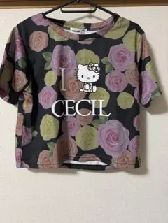 CECIL McBEE Hello Kitty Tシャツ Lサイズ ブラック