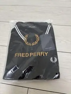 【新品未使用】FRED PERRY フレッドペリー ポロシャツ M 黒×白ライン