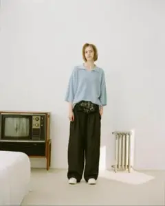 Blanc YMブランワイエム SKIPPER KNIT SHIRT