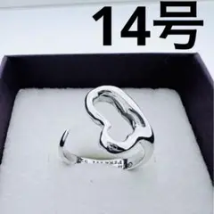 TIFFANY ティファニー オープン ハート リング 14号