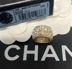 試着のみ CHANEL フルストーンリング
