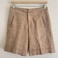 サベナ ショートパンツ M 日本製 レーヨン ポケット ハーフパンツ 上品