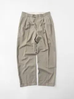 希少 90s 3タックワイドスラックス レーヨンブレンド とろみ　ヴィンテージ