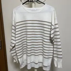 【新品】DRASKIPストライプニット長袖セーター