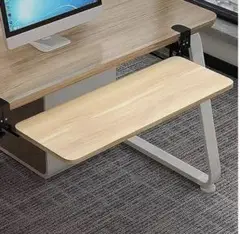 キーボードトレイ 台 長さ65cm幅25cm、耐荷重 25kgスライド式 後付け