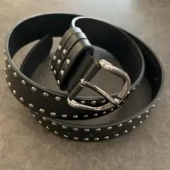 スタッズベルト　 スケーター 黒　ベルト Y2K 　 SK8 　平成