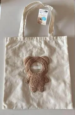 顔出しトートバッグ くま CanDo キャンドゥ 未使用