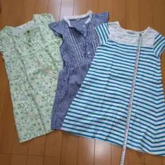 ワンピース3枚セット130cm
