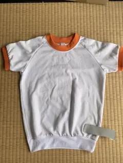 体操服セット 白オレンジ Tシャツとショーツ