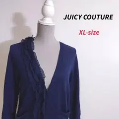 JUICY COUTURE フリル飾りカシミヤ混コットン素材カーディガン6872