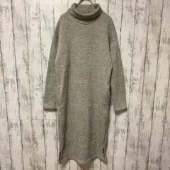 【LIPSTAR】ハイネックロングワンピース　2サイズ　グレー