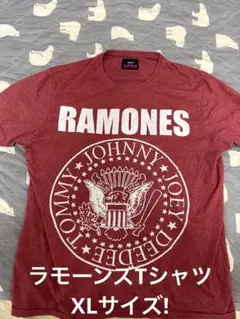 激レアXL！RAMONESビッグプリントTシャツ
