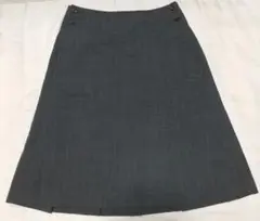 マーガレットハウエル スカート グレー バックプリーツ