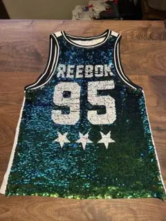 Reebok スパンコールタンクトップ S 95