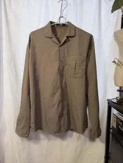 KIM ベージュ 長袖シャツ　防撥水　アウトドア