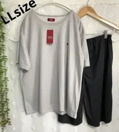 新品❉未使用❉しまむら× ポロ・ビーシーエス メッシュ素材ドット柄ルームウェア