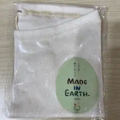 【新品】メイド・イン・アース フィットショーツ Mサイズ リブ編み オーガニック