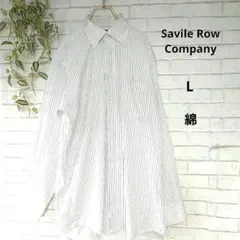 【Savile Row Company 】ストライプシャツ　ワイシャツ 　L