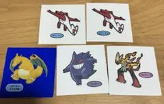 ポケモンシール ラティアス2枚 リザードン ゲンガー メガバシャーモ 計5枚
