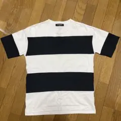 NANO UNIVERSE ストライプ 半袖Tシャツ