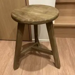 ZARA HOME ザラホーム 木製ラウンドスツール H50cm 3本脚 ZARA HOME ザラホーム 木製ラウンドスツール H50cm 3本脚