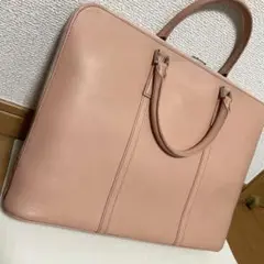 ビジネスレザーファクトリー 本革 ビジネスバッグ　　ピンク レディース