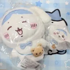 ちいかわ×サンリオ ハチワレ シナモン ぬいぐるみ マスコット セット ②