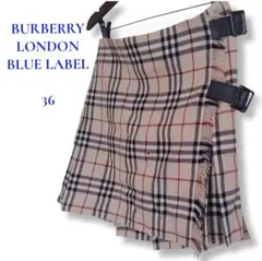 【中古】BURBERRY LONDON BLUE LABEL ミニスカート 36