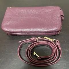 長財布　ショルダーひも付き
