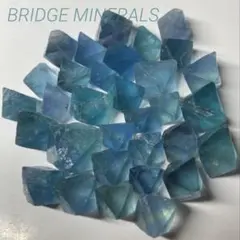 青色フローライト　ブルーフローライト　八面体　約50g　①