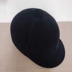 黒 ベルベット 乗馬用ヘルメット