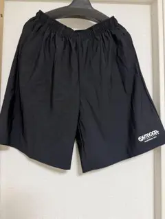 OUTDOOR ハーフパンツ　黒　L ヒヤロン　しまむら