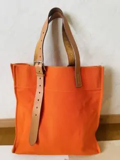 エルメス トートバッグ エトリヴィエ―ル トワルゴエラン シルバー金具 □N刻印