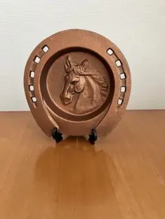 馬　馬蹄モチーフ置物　インテリア