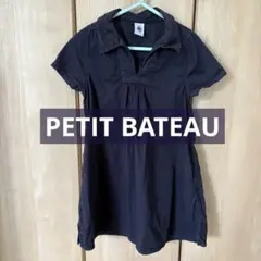 PETIT BATEAU プチバトー ネイビー　ワンピース　102㎝
