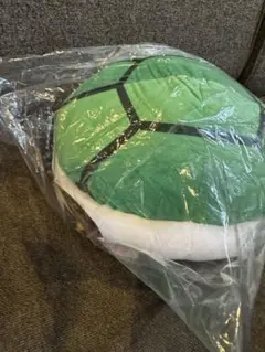 スーパーマリオ 特大サイズぬいぐるみ 緑 こうら 新品タグ付きサイズ約42cm